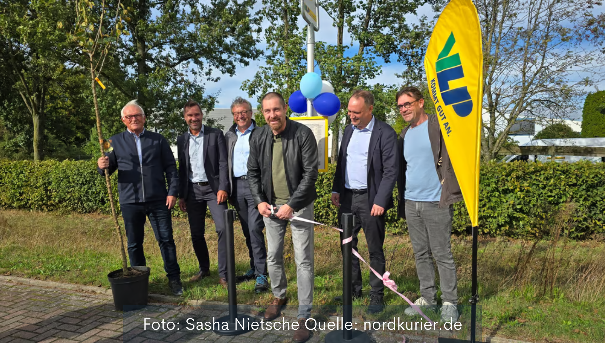 Neue Bushaltestelle für Gewerbegebiet